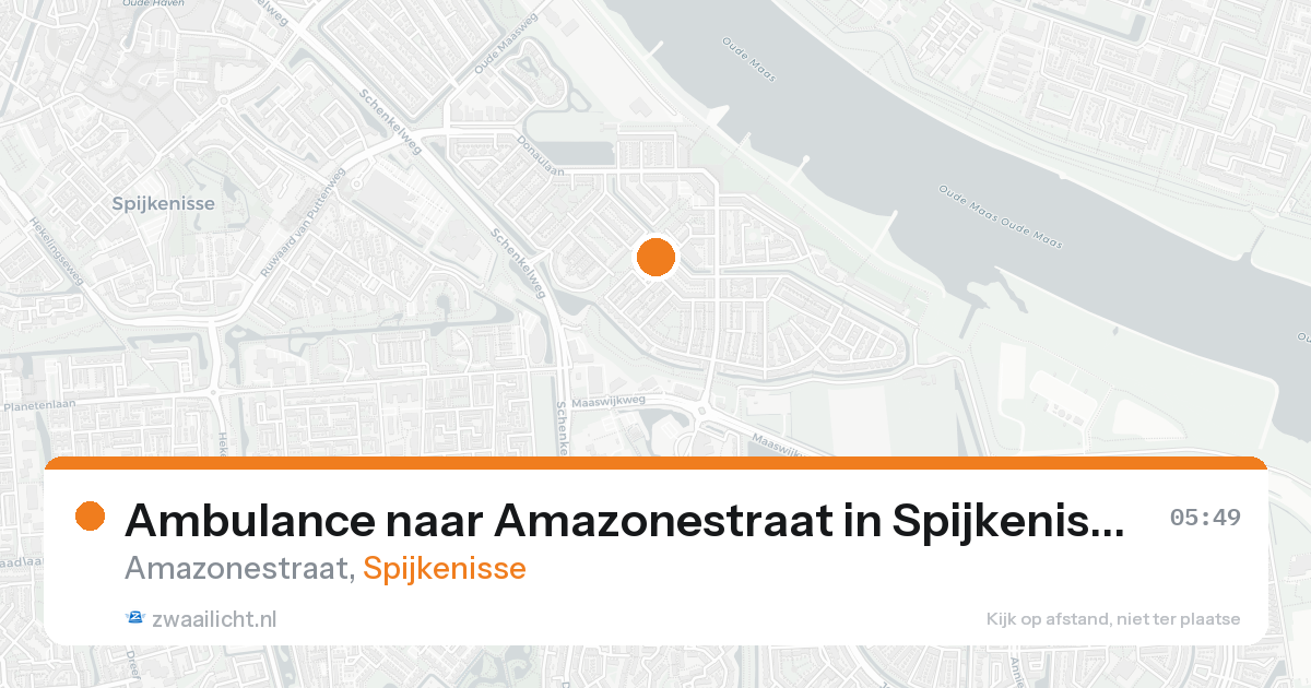 Ambulance naar Amazonestraat in Spijkenisse — 10 jul 2026