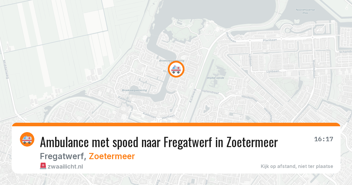 Ambulance met spoed naar Fregatwerf in Zoetermeer — 18 mei 2026