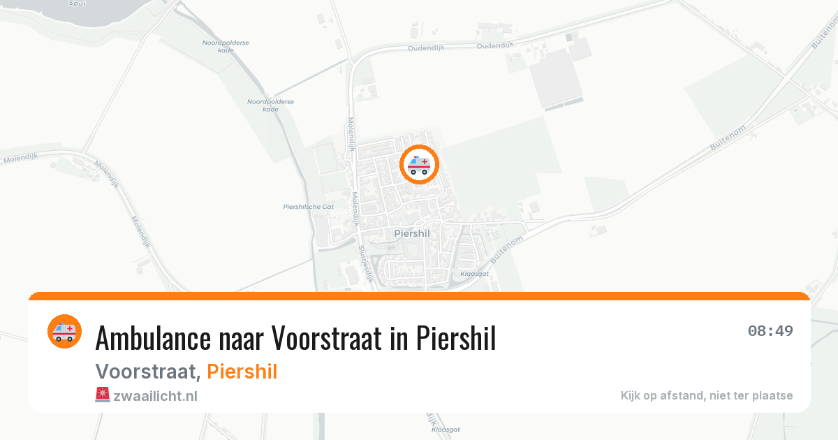 Ambulance naar Voorstraat in Piershil — 25 mrt 2026