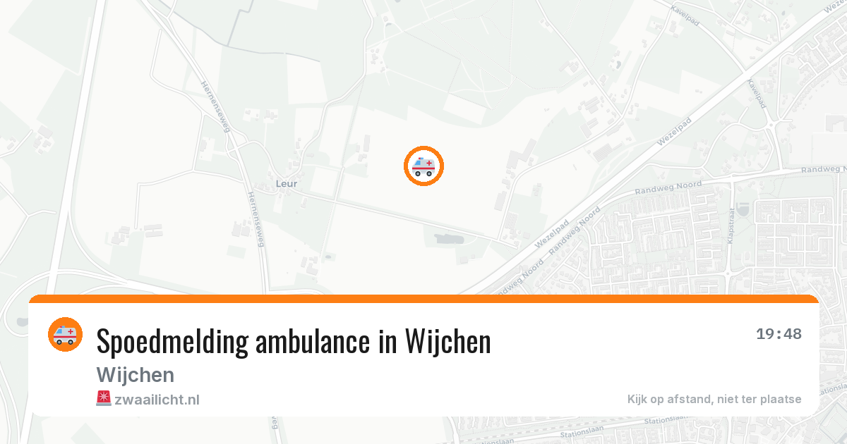 Spoedmelding ambulance in Wijchen — 12 aug 2026