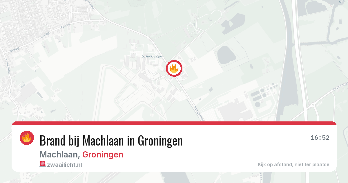 Brand bij Machlaan in Groningen — 13 feb 2026