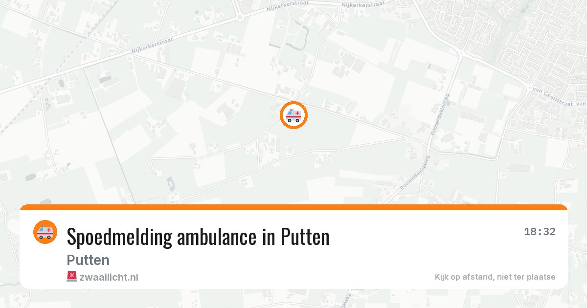 Spoedmelding ambulance in Putten — 2 jul 2026