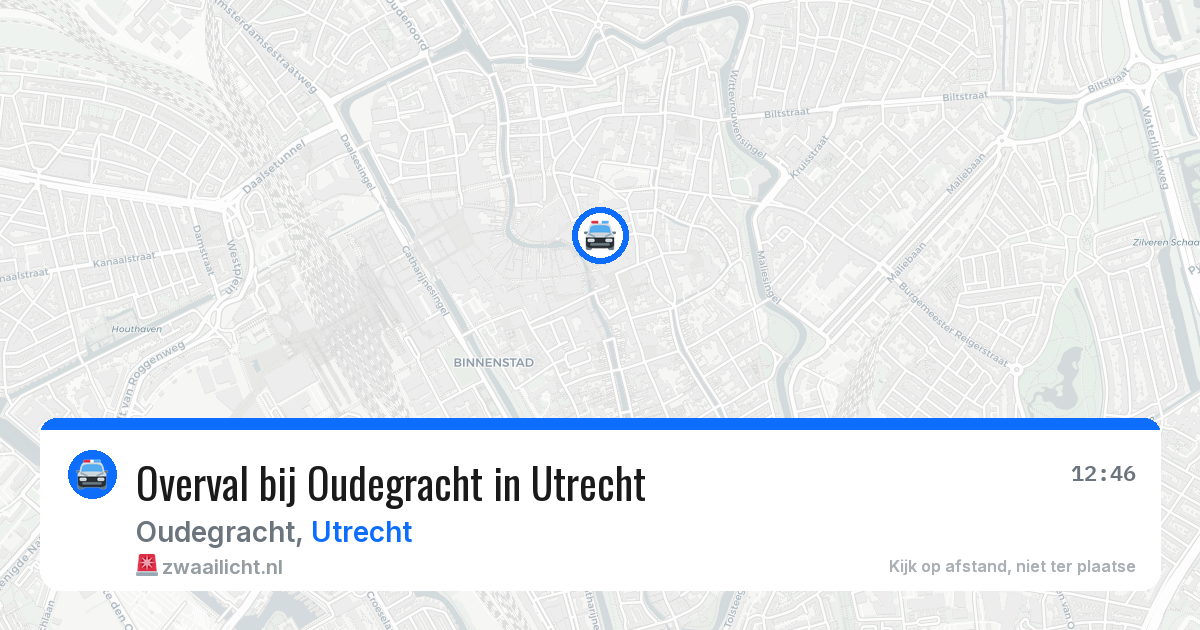 Overval bij Oudegracht in Utrecht — 17 mei 2026