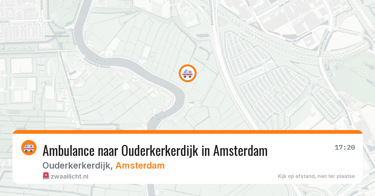 Ambulance naar Ouderkerkerdijk in Amsterdam — 10 mei 2026