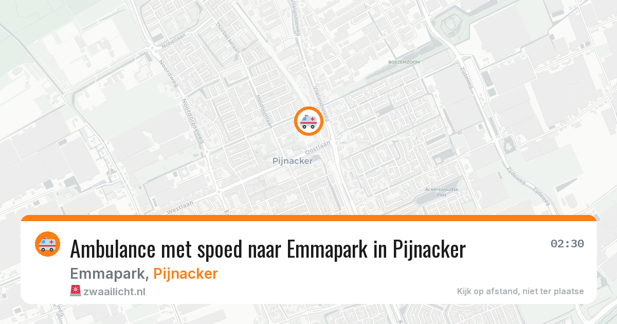 Ambulance met spoed naar Emmapark in Pijnacker — 12 apr 2026