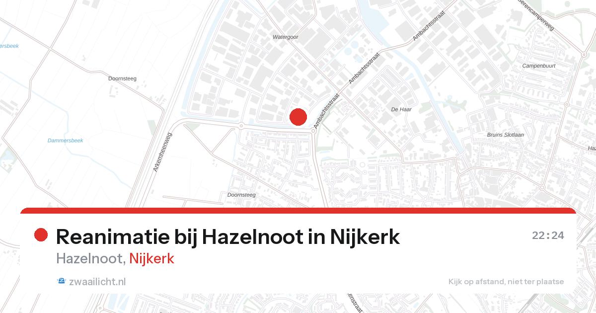 Reanimatie bij Hazelnoot in Nijkerk — 2 mei 2026