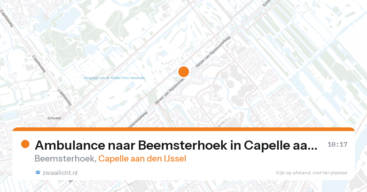 Ambulance naar Beemsterhoek in Capelle aan den IJssel — 20 jul 2026