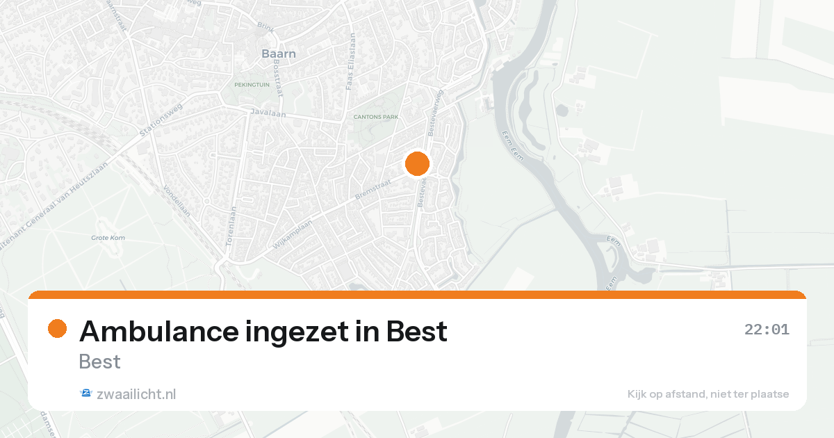 Ambulance ingezet in Best — 30 jan 2026