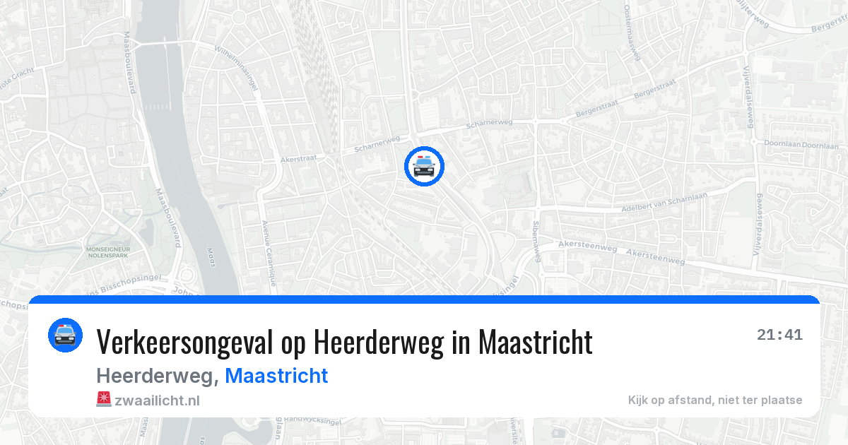 Verkeersongeval op Heerderweg in Maastricht — 1 mei 2026