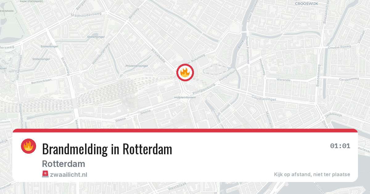 Brandmelding in Rotterdam — 21 apr 2026