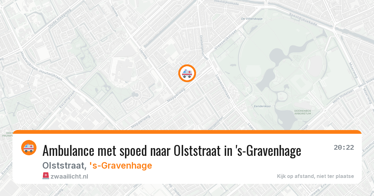 Ambulance met spoed naar Olststraat in 's-Gravenhage — 31 jul 2026