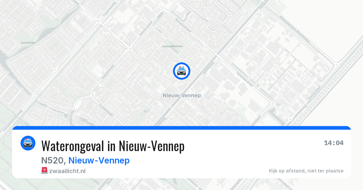 Waterongeval in Nieuw-Vennep — 6 jun 2026