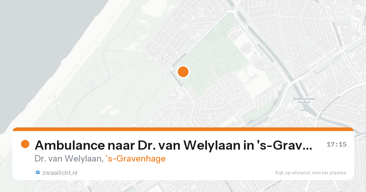 Ambulance naar Dr. van Welylaan in 's-Gravenhage — 23 aug 2026