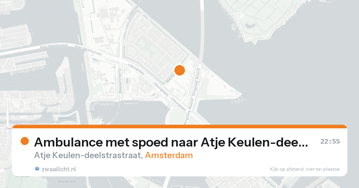 Ambulance met spoed naar Atje Keulen-deelstrastraat in Amsterdam — 30 mei 2026