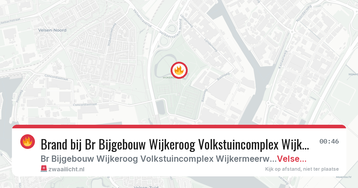 Brand bij Br Bijgebouw Wijkeroog Volkstuincomplex Wijkermeerweg Velsen-noord in Velsen-Noord — 30 jan 2026