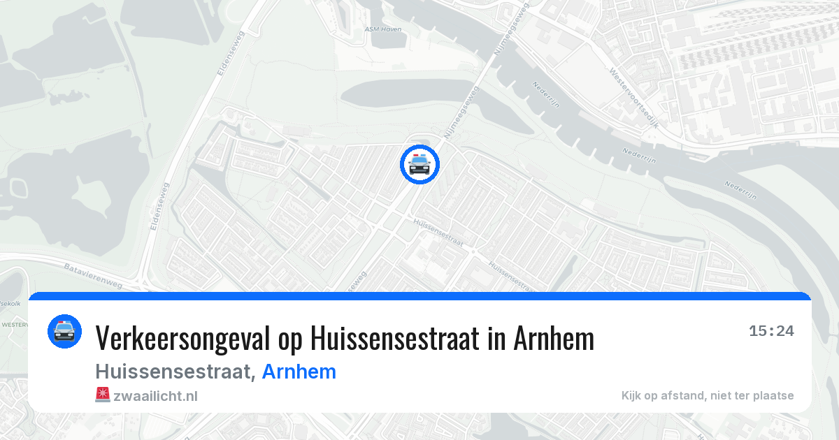 Verkeersongeval op Huissensestraat in Arnhem — 2 feb 2026