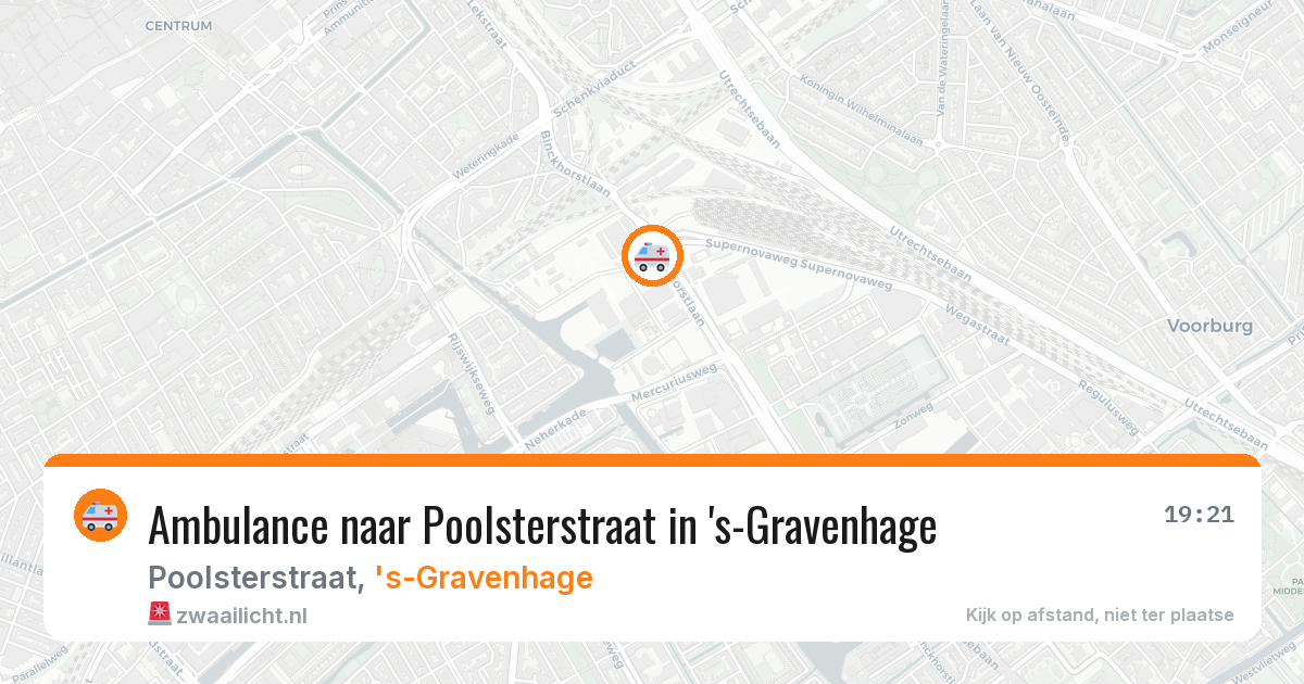Ambulance naar Poolsterstraat in 's-Gravenhage — 25 jun 2026