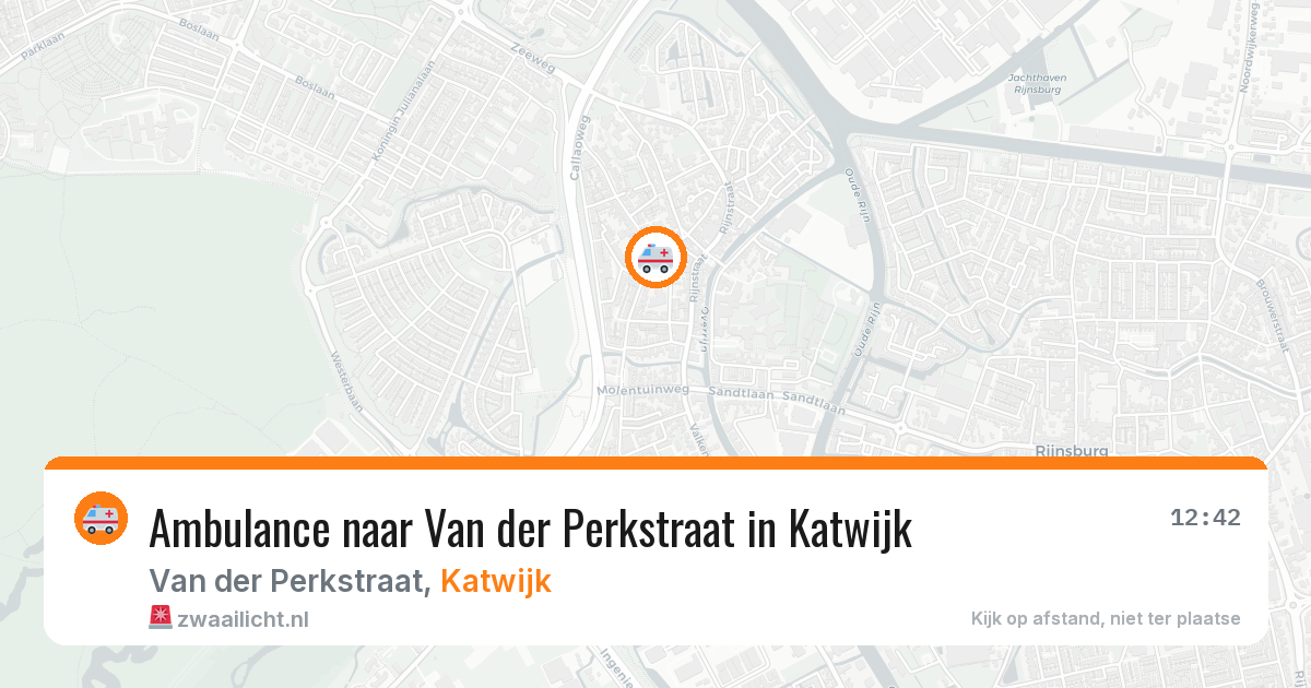 Ambulance naar Van der Perkstraat in Katwijk — 28 jul 2026