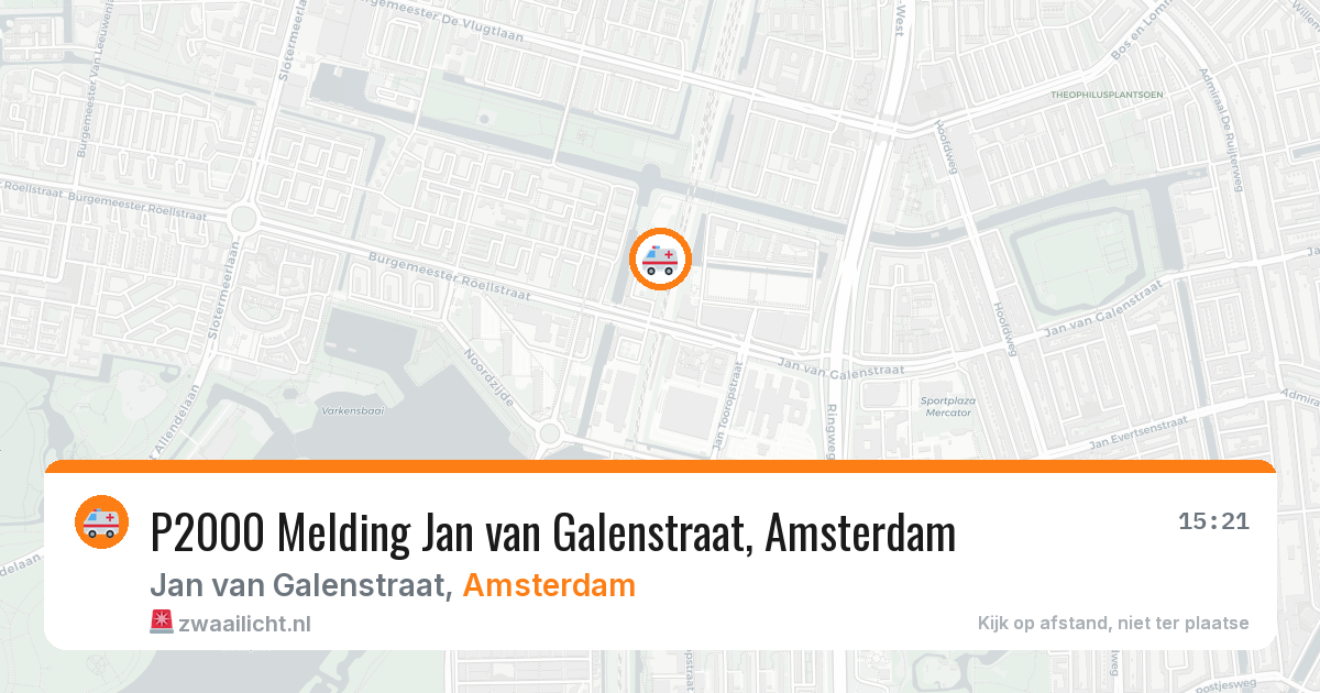 P2000 Melding Jan van Galenstraat, Amsterdam — 12 mei 2026