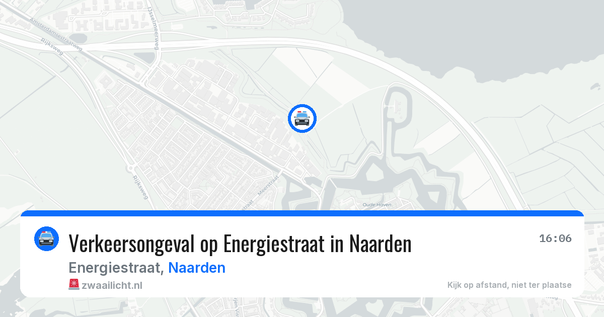Verkeersongeval op Energiestraat in Naarden — 4 jun 2026
