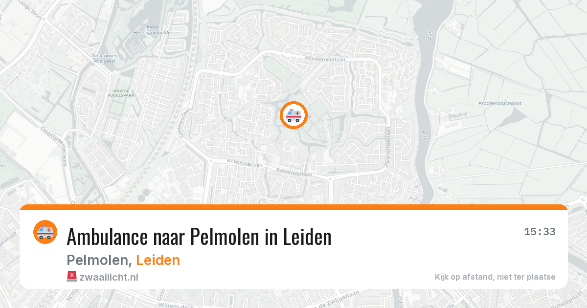 Ambulance naar Pelmolen in Leiden — 8 feb 2026