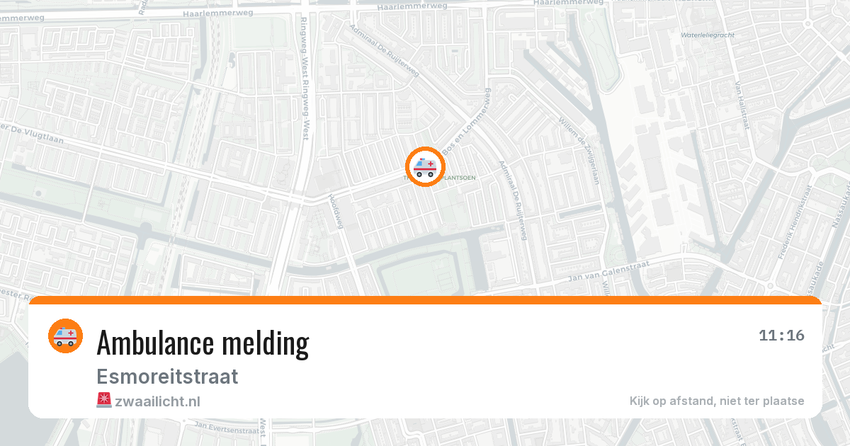 Ambulance melding — 27 apr 2026