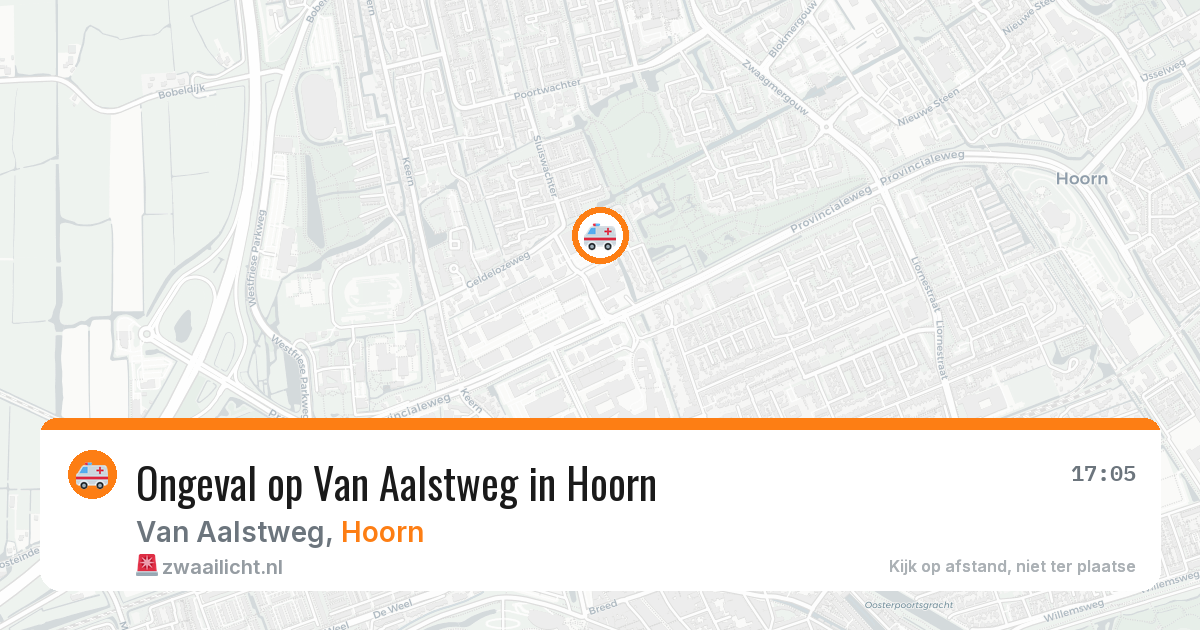 Ongeval op Van Aalstweg in Hoorn — 18 mrt 2026