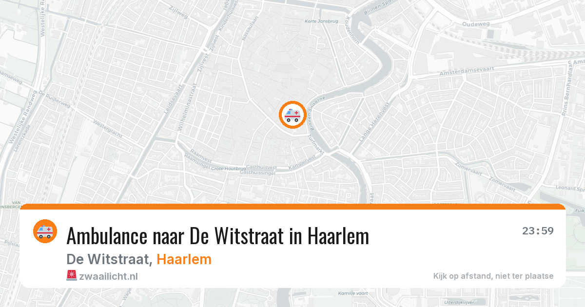 Ambulance naar De Witstraat in Haarlem — 19 jun 2026