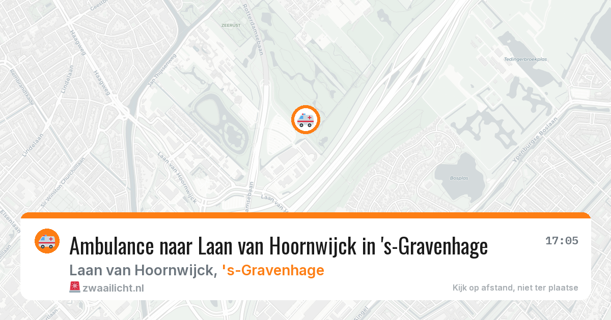 Ambulance naar Laan van Hoornwijck in 's-Gravenhage — 16 mrt 2026