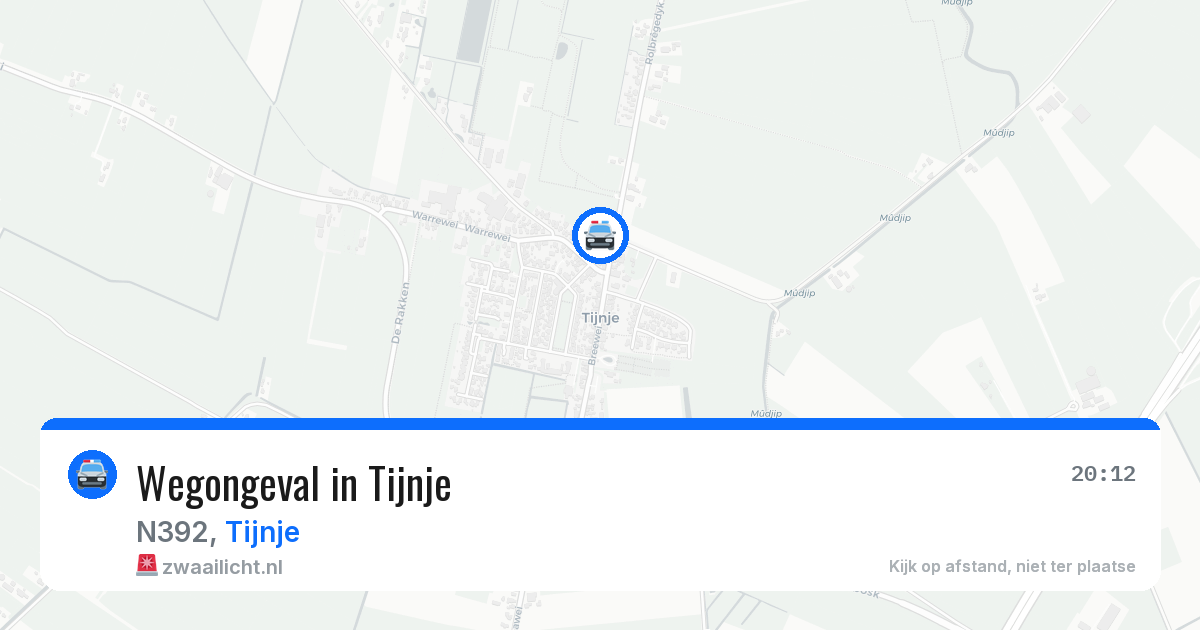 Wegongeval in Tijnje — 11 jun 2026