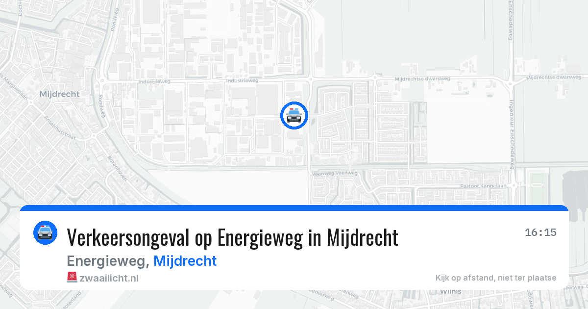 Verkeersongeval op Energieweg in Mijdrecht — 10 feb 2026