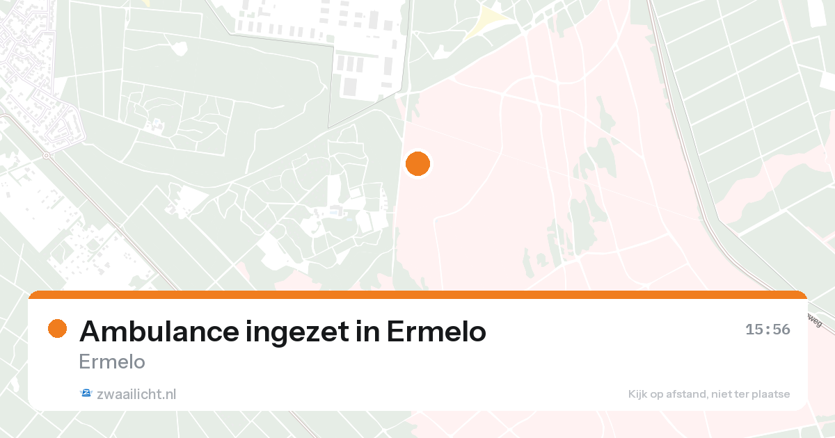 Ambulance ingezet in Ermelo — 26 aug 2026