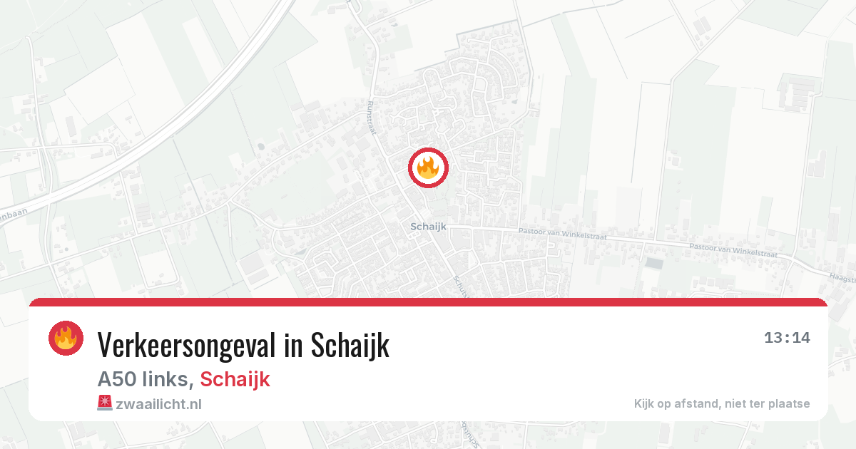 Verkeersongeval in Schaijk — 15 mei 2026