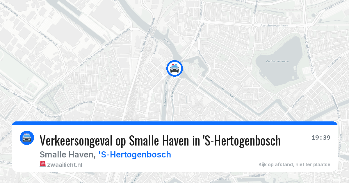 Verkeersongeval op Smalle Haven in 'S-Hertogenbosch — 14 jun 2026