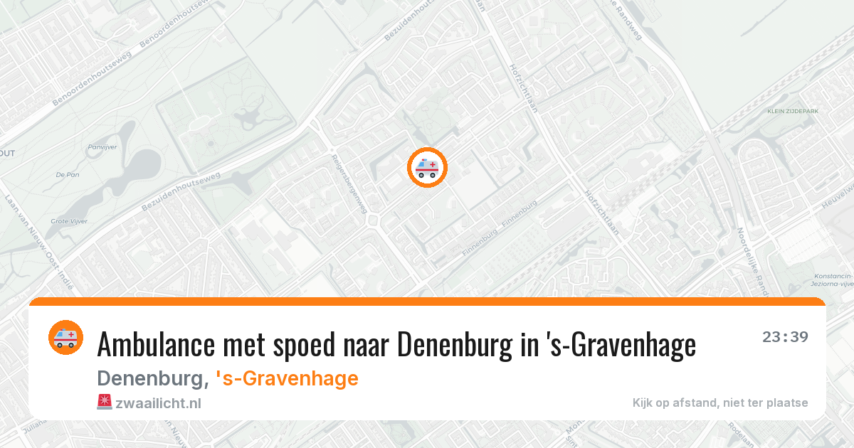 Ambulance met spoed naar Denenburg in 's-Gravenhage — 4 aug 2026
