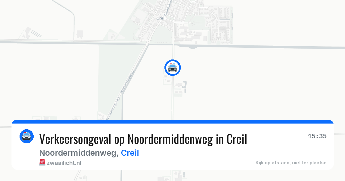Verkeersongeval op Noordermiddenweg in Creil — 5 jun 2026