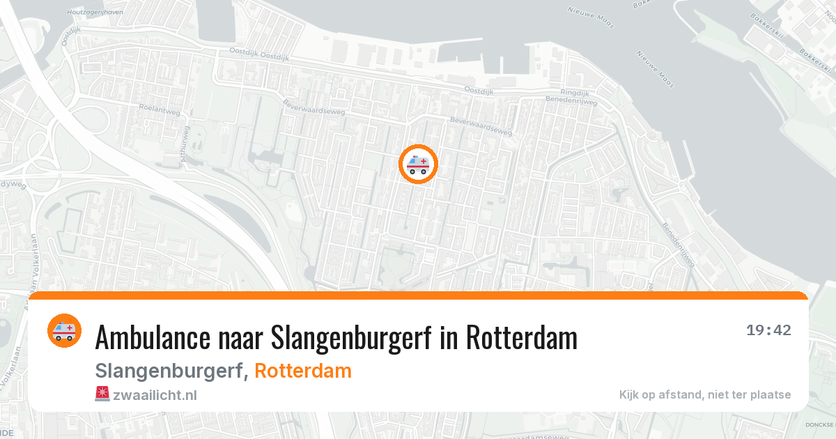 Ambulance naar Slangenburgerf in Rotterdam — 13 aug 2026