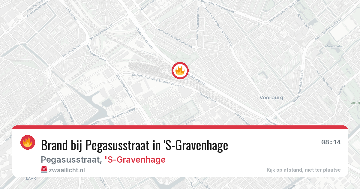 Brand bij Pegasusstraat in 'S-Gravenhage — 25 jun 2026