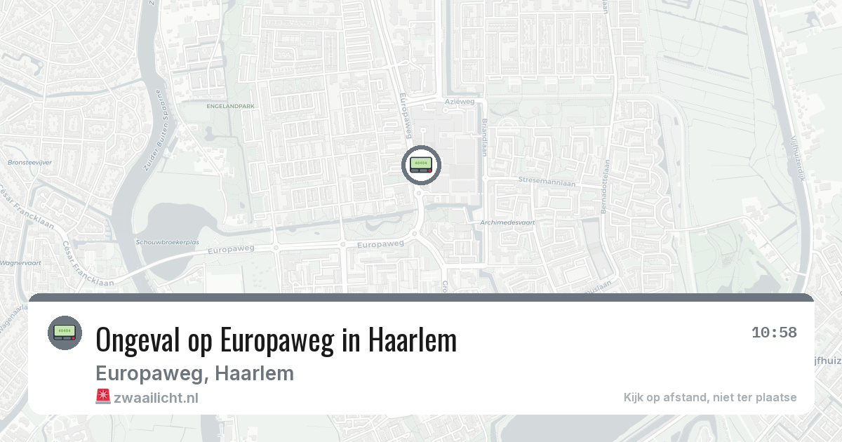 Ongeval op Europaweg in Haarlem — 29 jan 2026