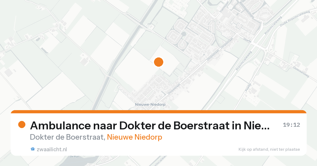 Ambulance naar Dokter de Boerstraat in Nieuwe Niedorp — 7 feb 2026
