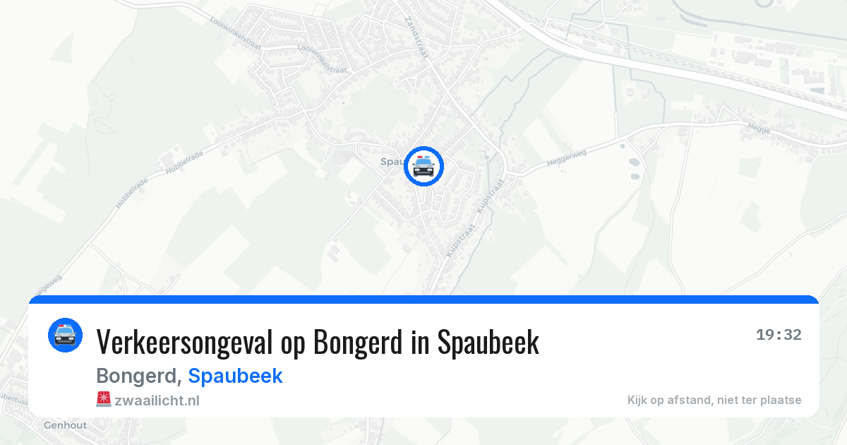 Verkeersongeval op Bongerd in Spaubeek — 10 feb 2026