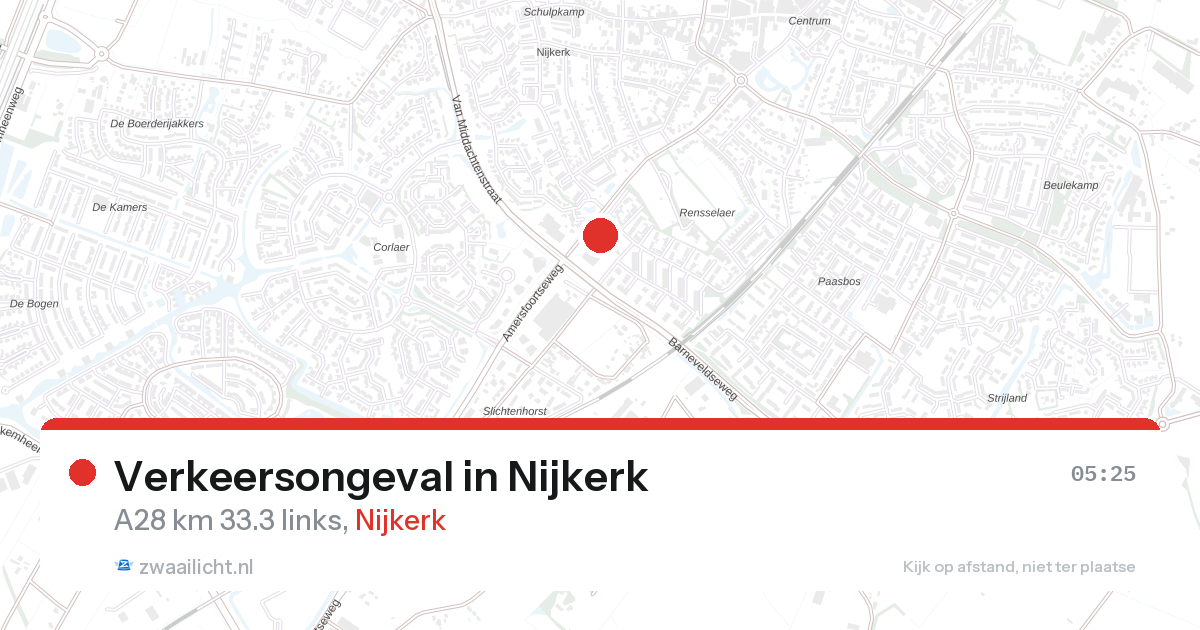 Verkeersongeval in Nijkerk — 6 apr 2026
