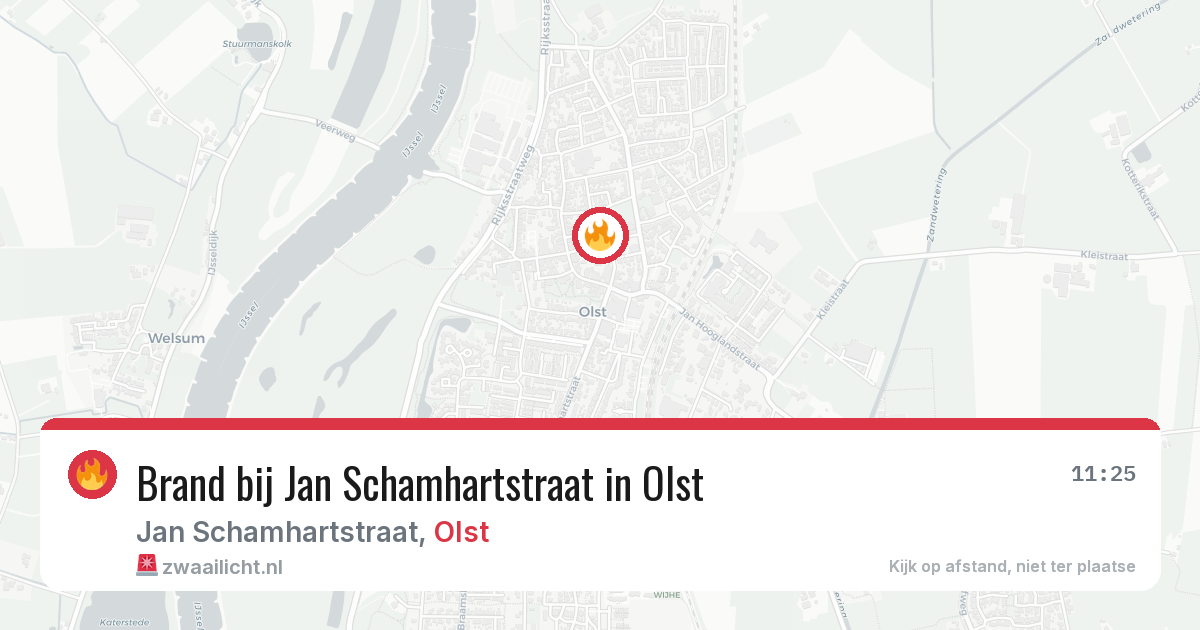 Brand bij Jan Schamhartstraat in Olst — 28 jun 2026