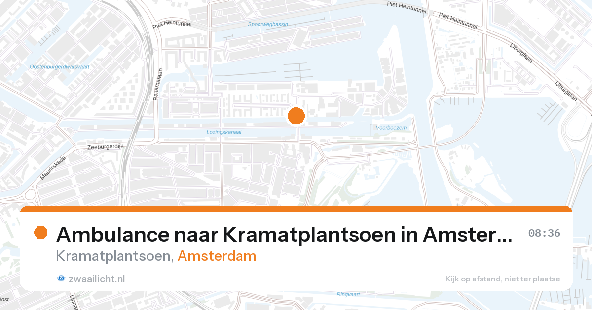 Ambulance naar Kramatplantsoen in Amsterdam — 28 aug 2026