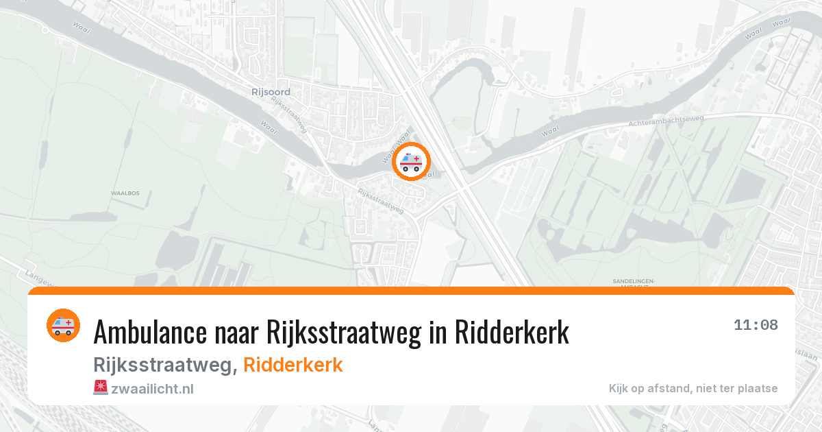 Ambulance naar Rijksstraatweg in Ridderkerk — 23 jun 2026