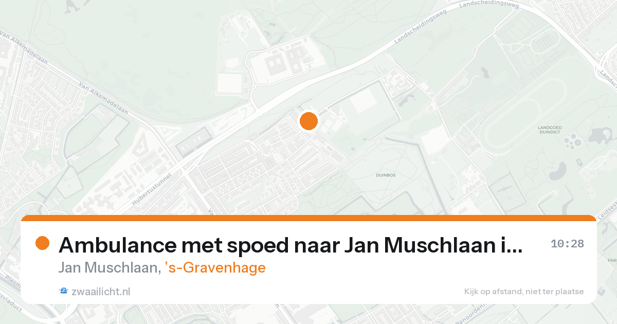 Ambulance met spoed naar Jan Muschlaan in 's-Gravenhage — 23 aug 2026