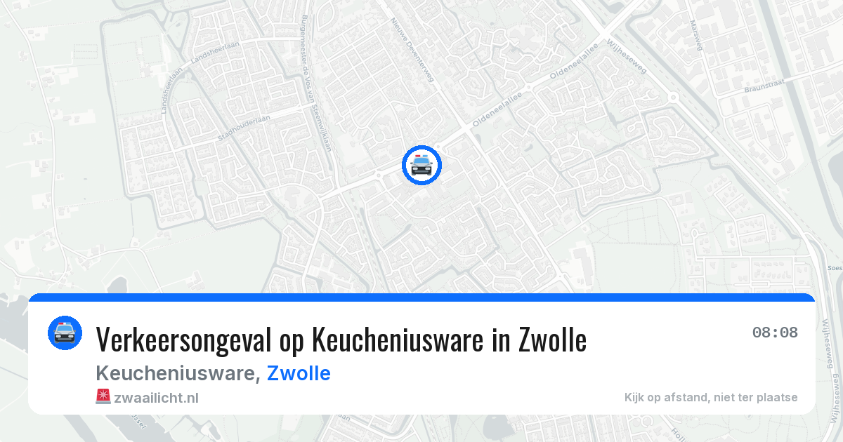 Verkeersongeval op Keucheniusware in Zwolle — 4 jun 2026