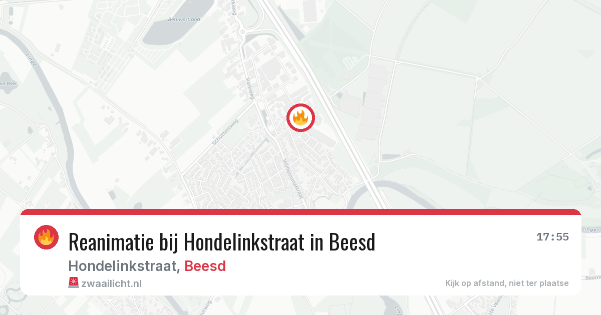 Reanimatie bij Hondelinkstraat in Beesd — 27 mrt 2026