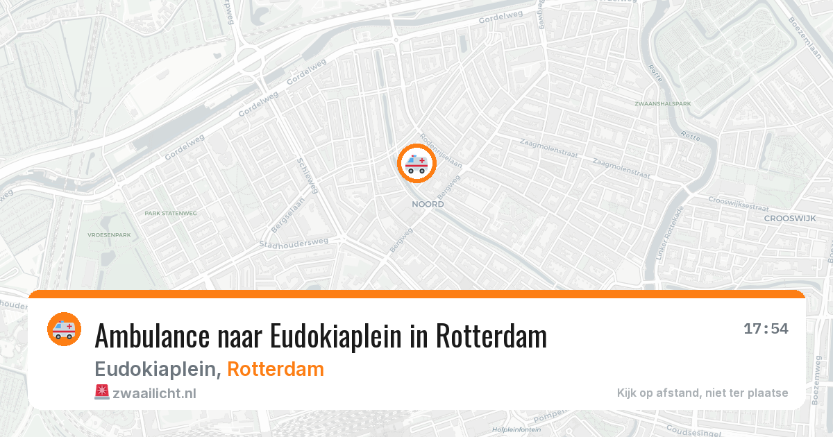 Ambulance naar Eudokiaplein in Rotterdam — 6 jun 2026