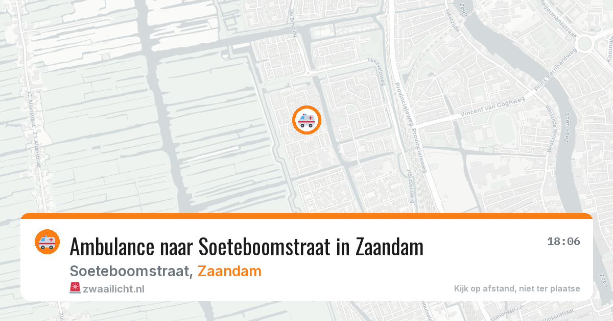 Ambulance naar Soeteboomstraat in Zaandam — 8 feb 2026